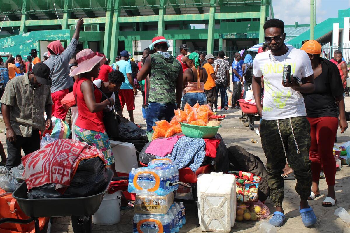 Haitianos llegan a Tijuana