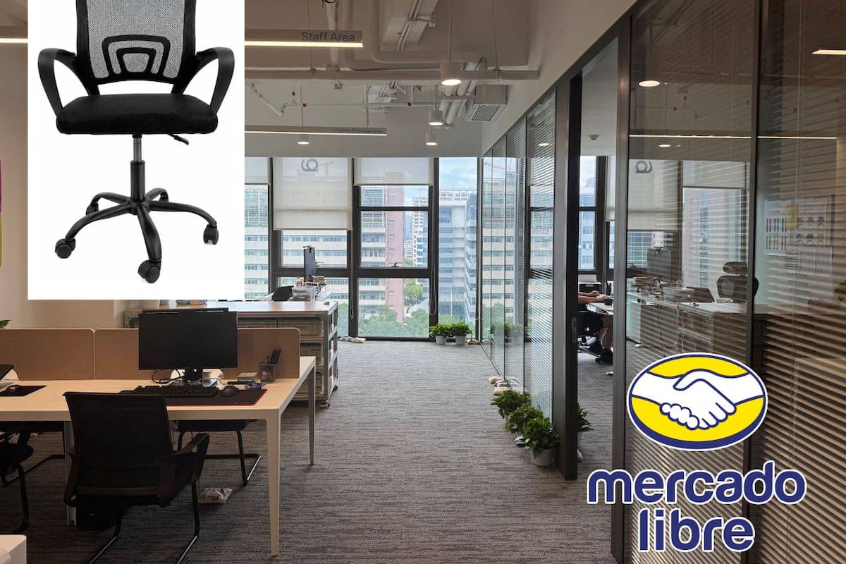 Mercado Libre reduce precio de silla ergonómica giratoria para oficina a 676 pesos; estas son sus características