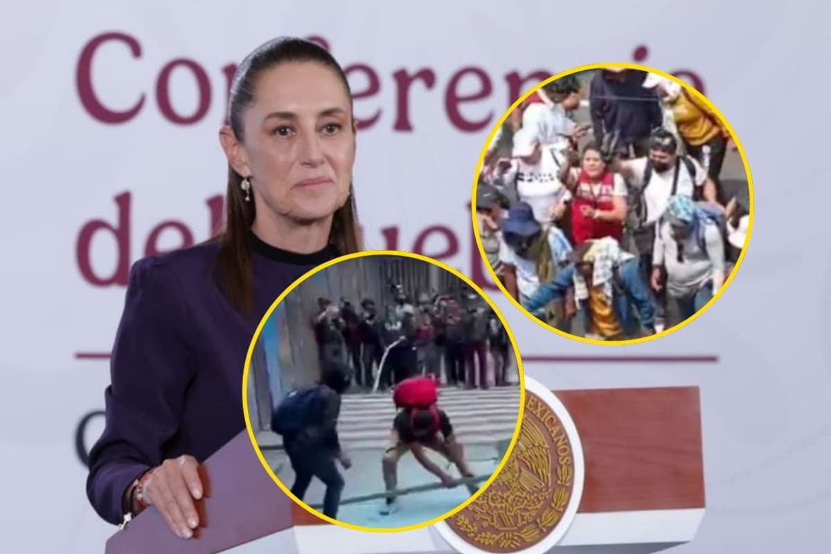 Sheinbaum descarta que maestros de la CNTE hayan provocado los disturbios en el Zócalo y asegura que continuará el diálogo