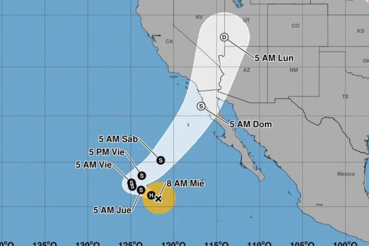 Tormenta tropical Rachel se acerca a Baja California y aunque no impactará directamente a Sonora, podría traer lluvias este fin de semana