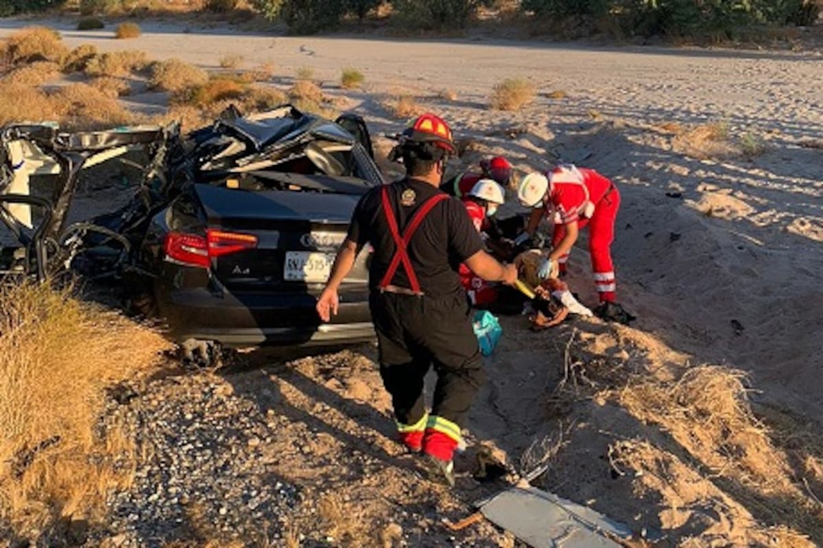 Trágico accidente en la carretera San Luis - Sonoyta deja tres muertos