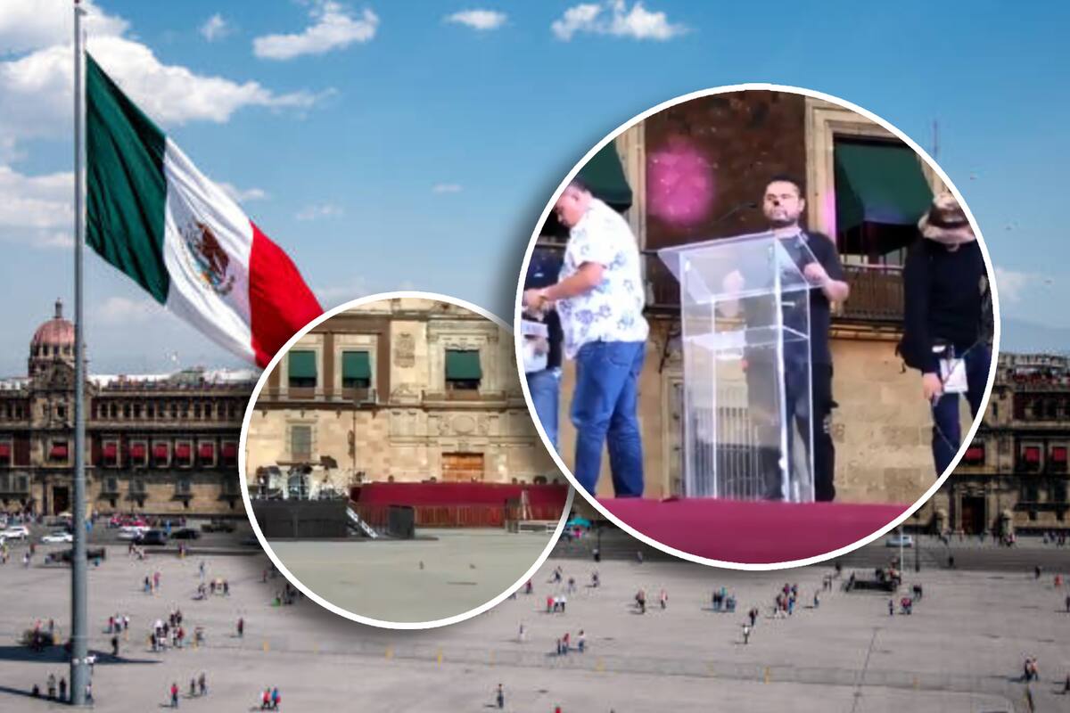 Zócalo se viste para festejar al nuevo presidente