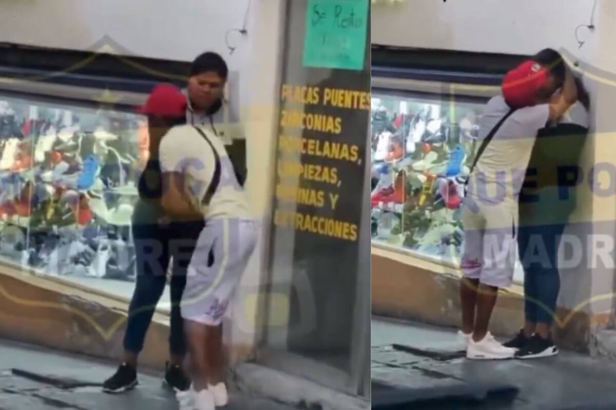 ¡Pégame pero no me dejes! Captan a mujer golpeando a un hombre mientras él le suplica