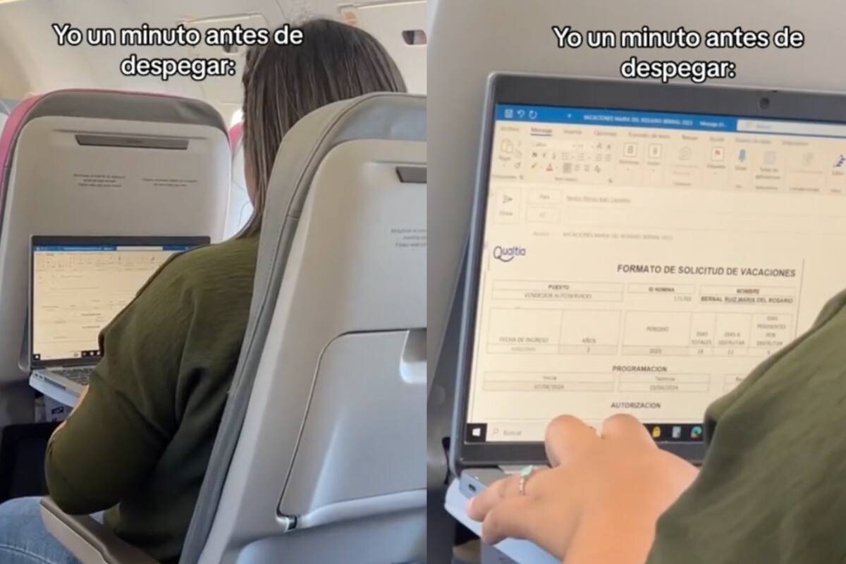 VIRAL | Mujer llena la solicitud de vacaciones de su empleo: ¡ya estaba en el avión a punto de despegar!