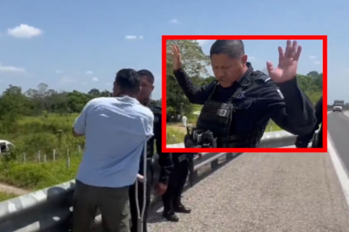VIDEO | Fotógrafo de EL UNIVERSAL es agredido por policía estatal en Tabasco