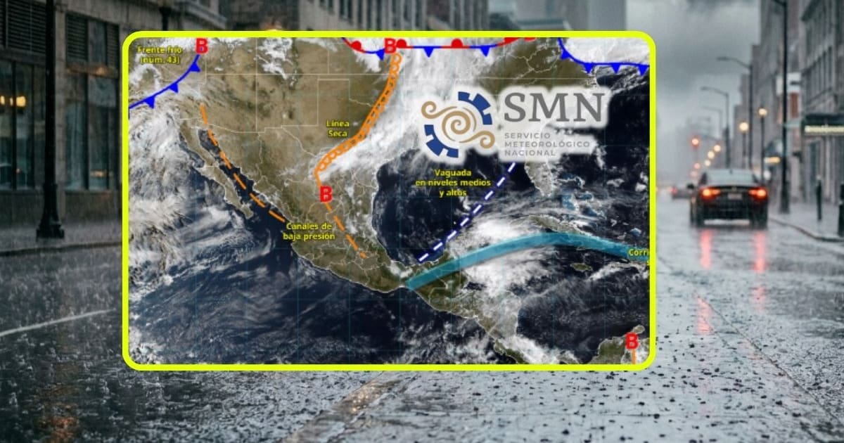 FRENTE FRÍO 43: Lluvias intensas y contraste térmico en México