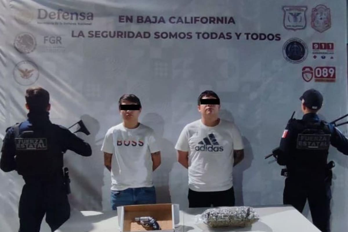 Capturan a dos con arma y mariguana en El Campanario tras denuncia ciudadana