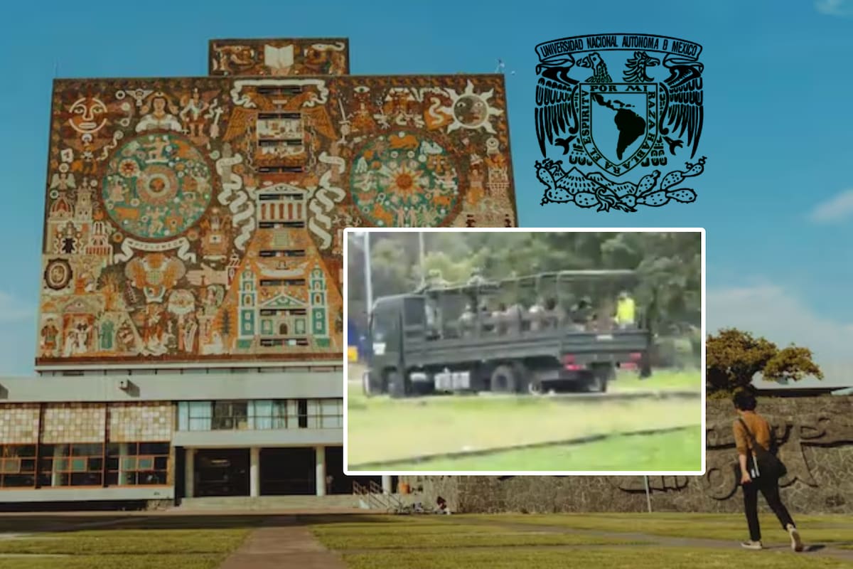 UNAM explica por qué un camión del Ejército entró a Ciudad Universitaria