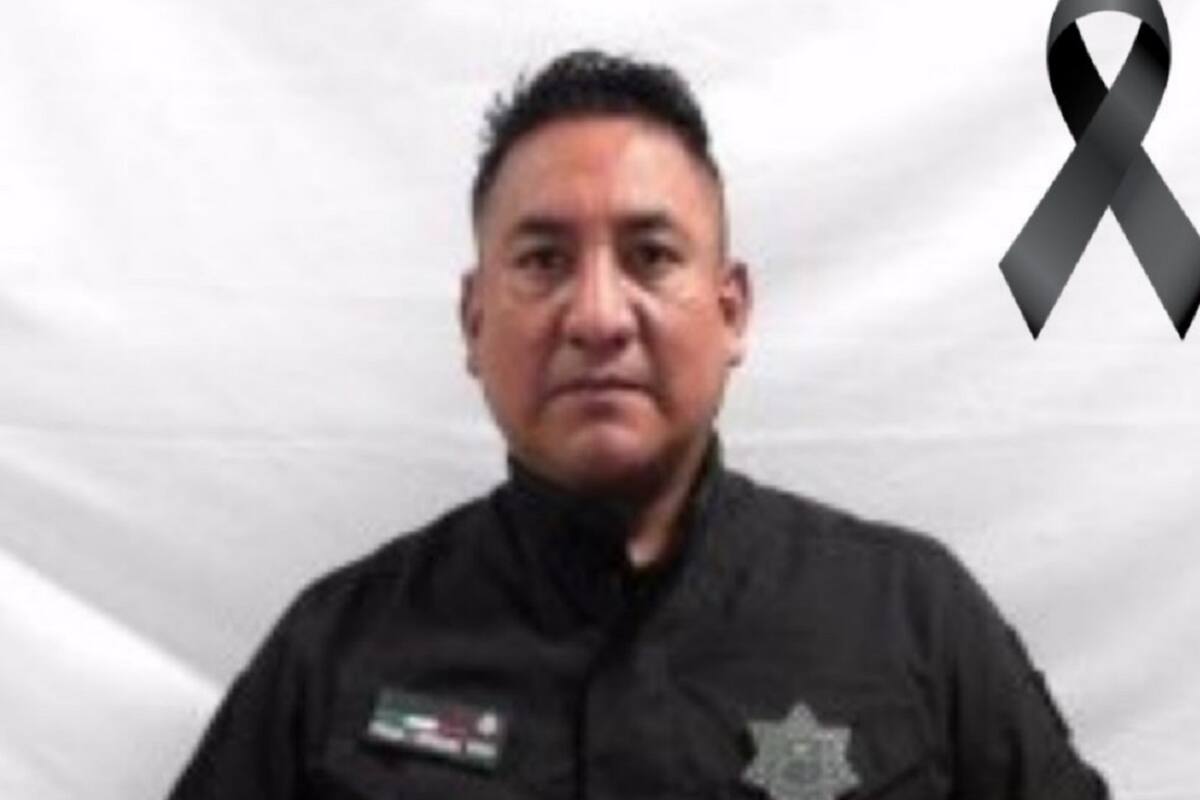 Lamentan muerte del oficial Juan Carlos Acosta Jiménez