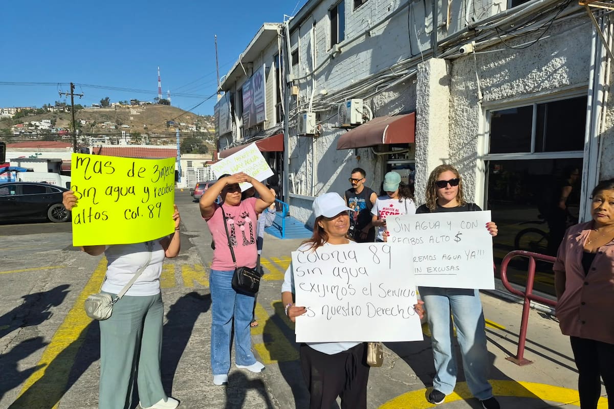 Ensenadenses denuncian hasta 70 días sin agua y recibos de mil 200 pesos; exigen soluciones a la Cespe