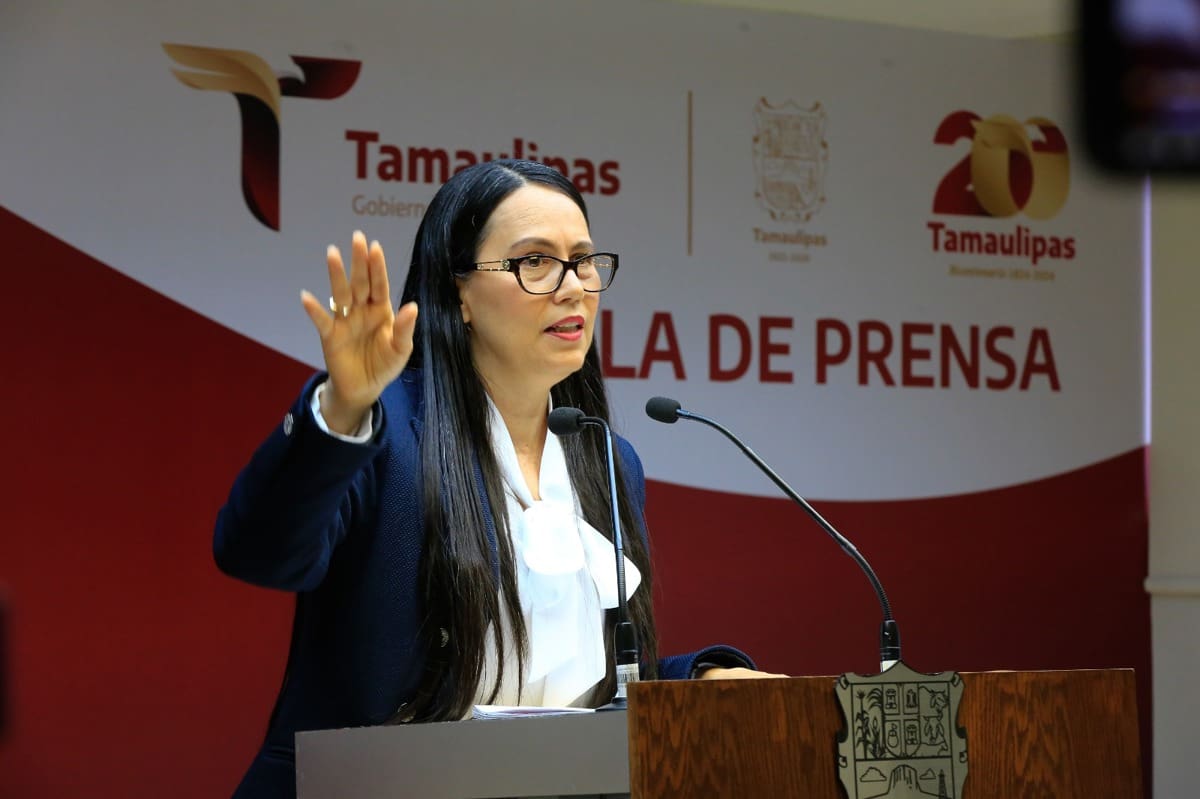 La contralora gubernamental, Norma Angélica Pedraza Melo, informó que 17 exfuncionarios del gobierno de Francisco García Cabeza de Vaca en Tamaulipas enfrentan denuncias. / Gobierno de Tamaulipas.