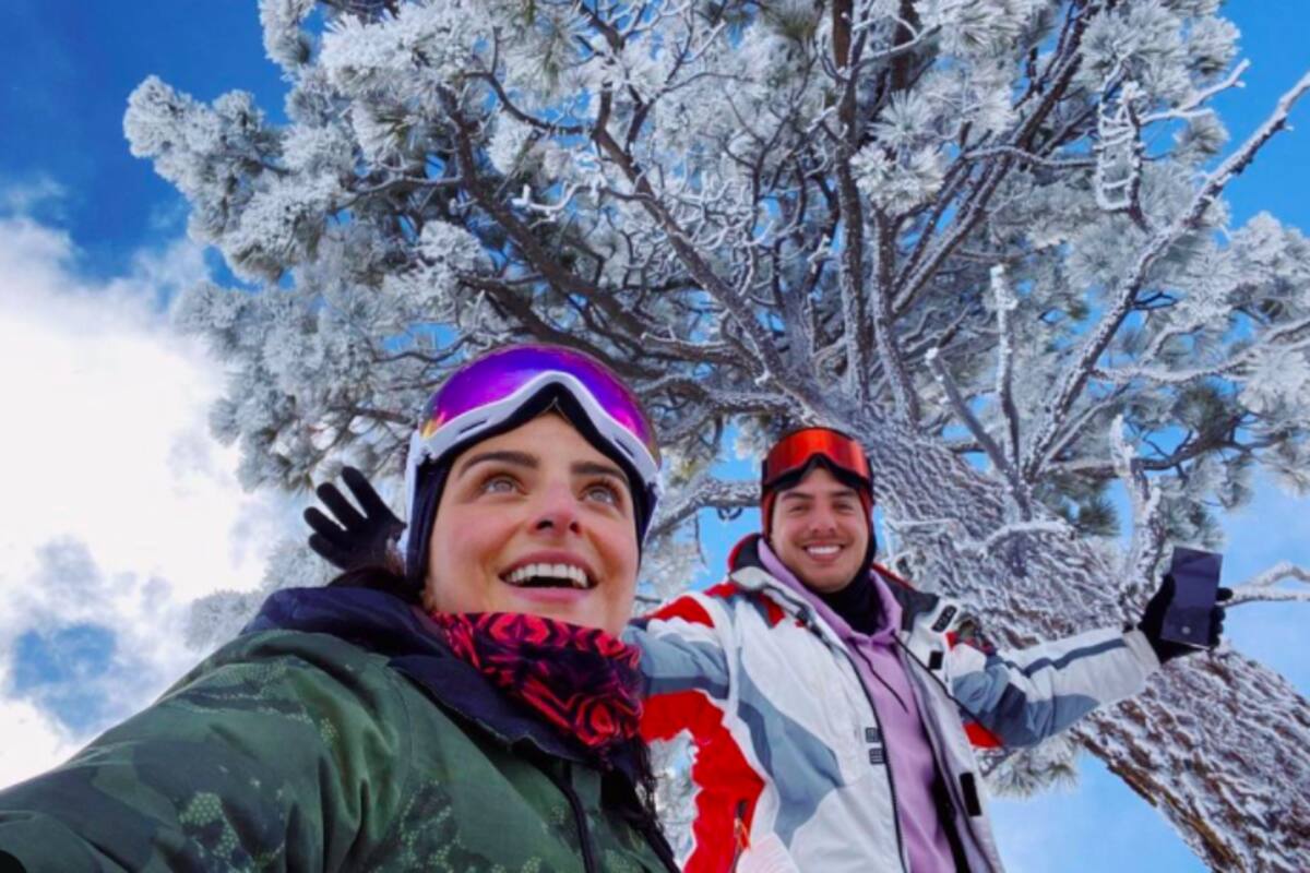 Vadhir Derbez y la misteriosa mujer con la que viajó a la nieve