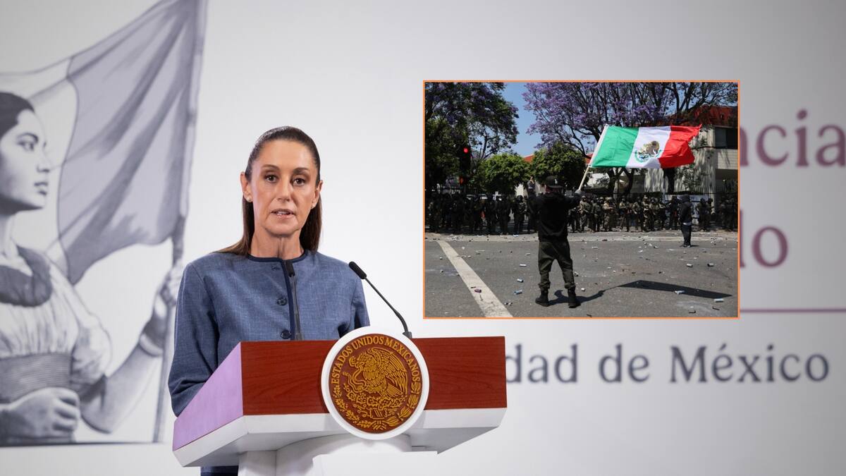 Luego de las redadas de migrantes en Los Ángeles, California y las manifestaciones de los connacionales en esa ciudad, la presidenta Claudia Sheinbaum Pardo condenó la violencia y llamó a las autoridades de Estados Unidos a actuar con apego a derecho. Foto: Especial (Presidencia de México y EFE)