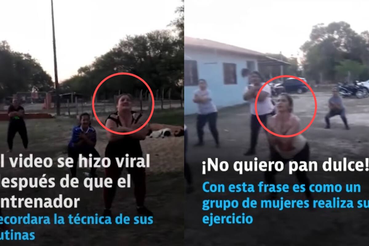 “¡Pan dulce, no quiero!”: mujeres se vuelven virales al hacer sentadillas mientras repiten una frase divertida