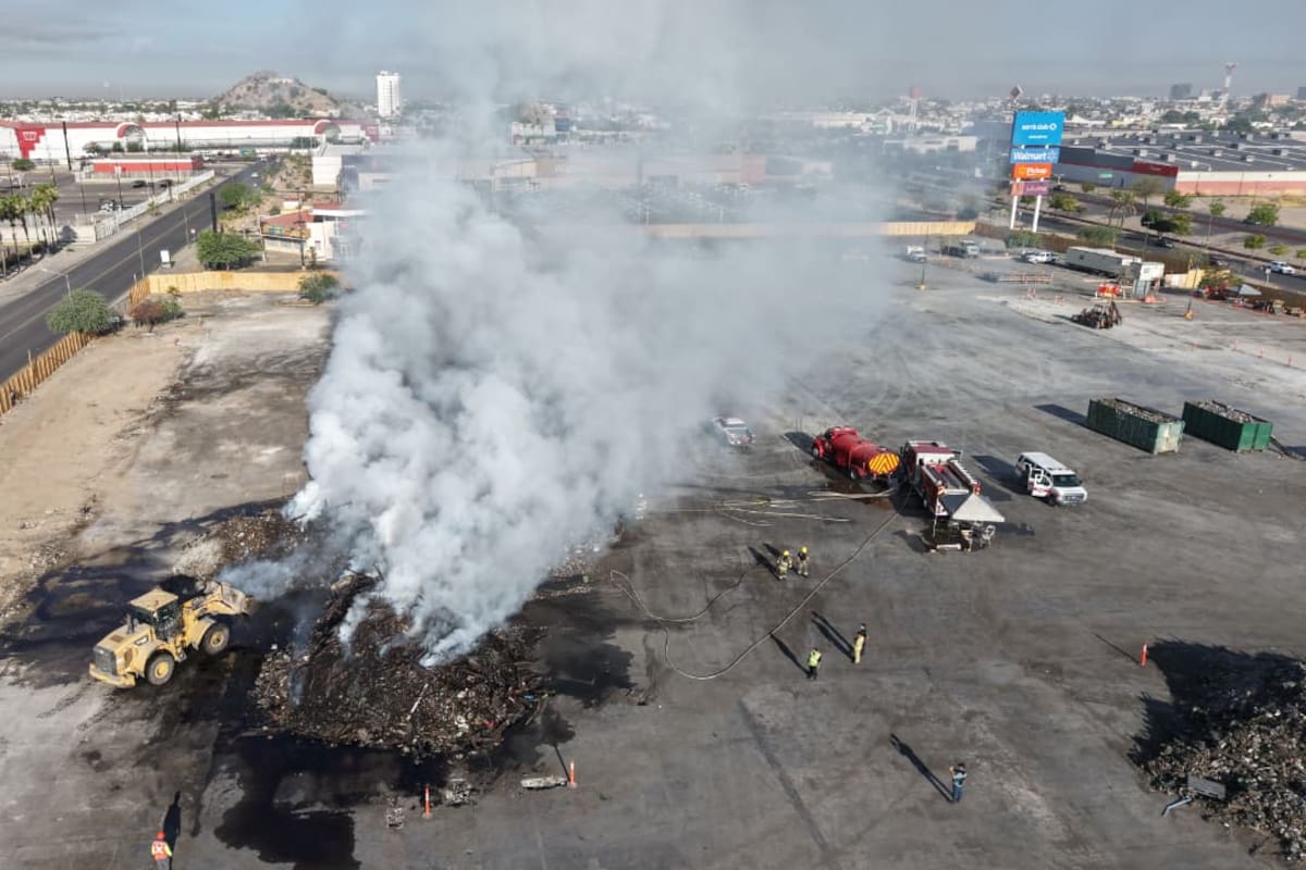 Nuevo incendio en Sam’s Club de Hermosillo: riesgos por acumulación de residuos persisten tras tres meses