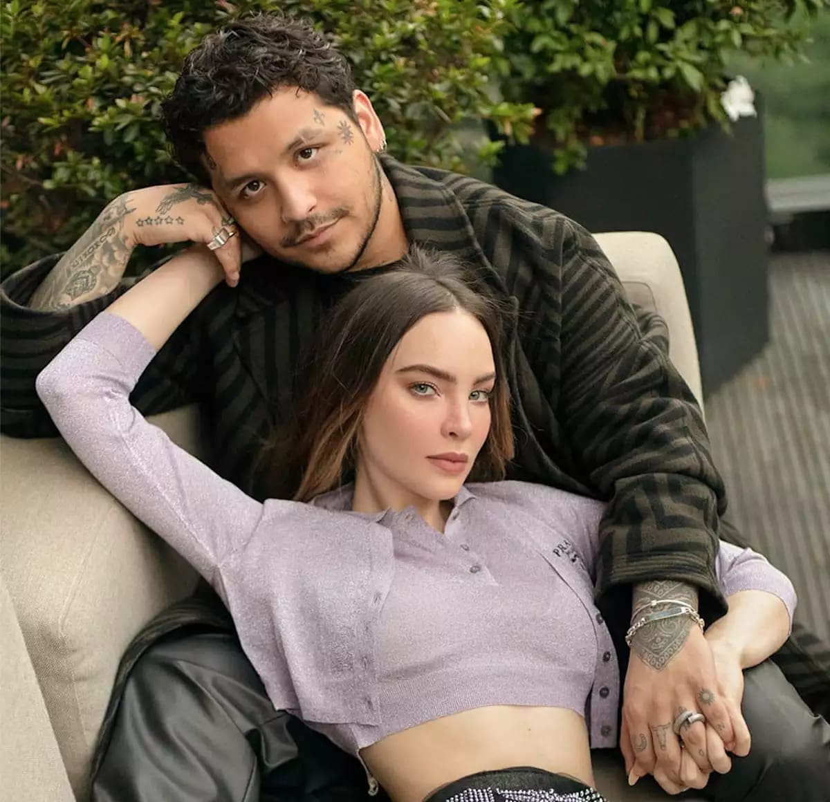 Belinda y Christian Nodal eran novios, en una etapa pública de su relación