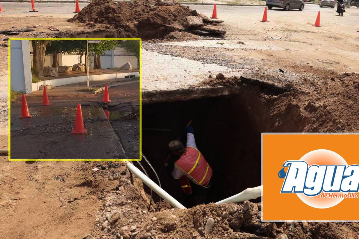 Cortan agua en estas colonias de Hermosillo por reparaciones: Lista de zonas afectadas