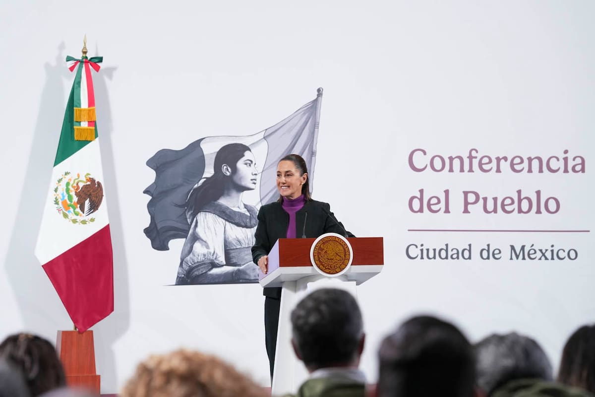 La presidenta Claudia Sheinbaum Pardo en su "Conferencia del Pueblo" del 30 de junio del 2025. | Crédito: Presidencia