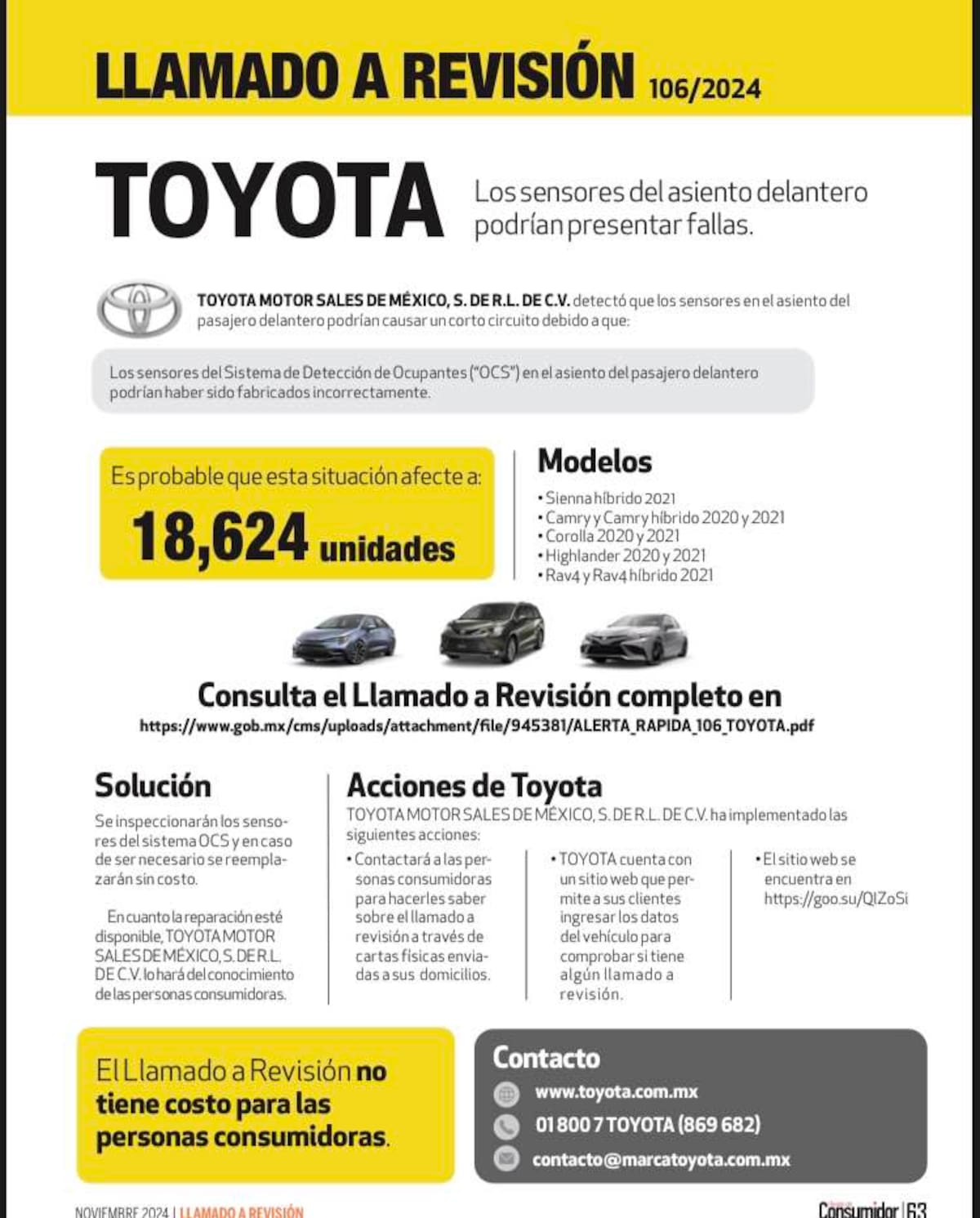 Llamado a Revisión. Profeco