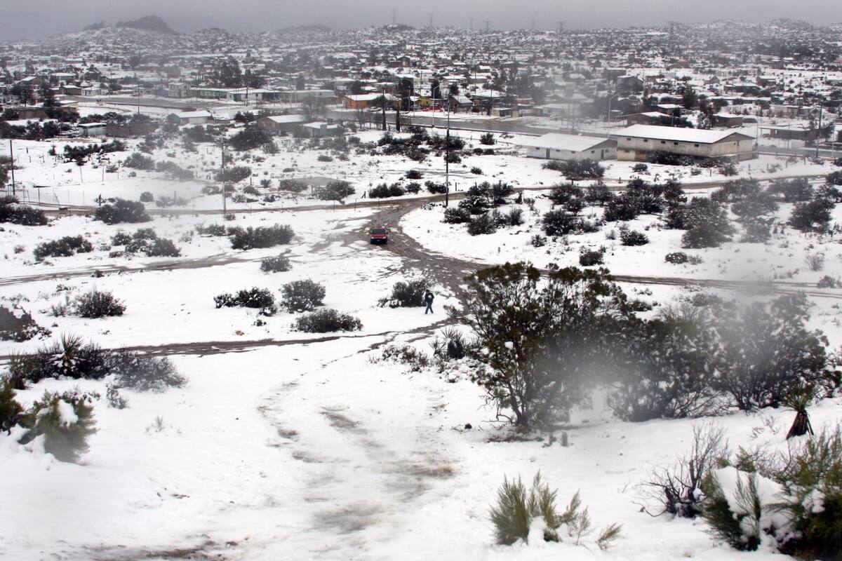 ¡Arrópese! Se esperan nevadas o caída de aguanieve en Sonora y Chihuahua