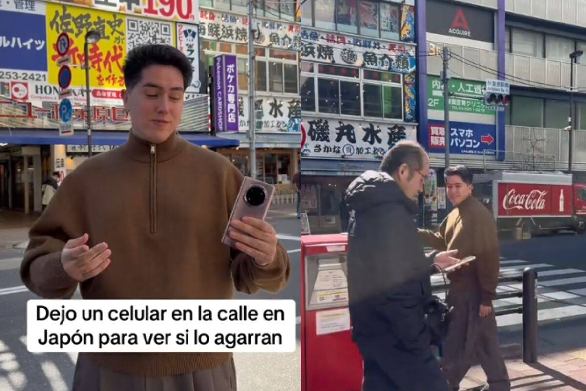 “¿Podría hacer este experimento en sus países?”: Hombre deja celular en la calle de Japón
