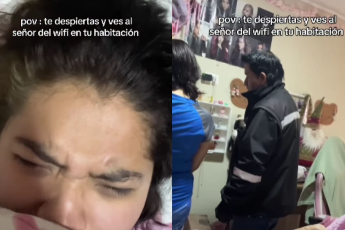 “Ni pudor ni respeto”: Hermanas muestran cómo su mamá dejó entrar al técnico de Internet a su habitación mientras ellas dormían.