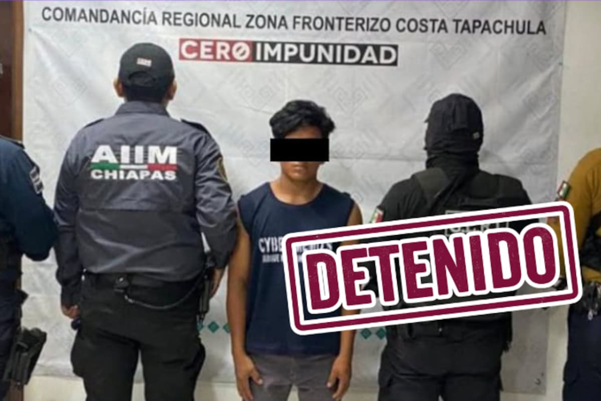 Detienen en Chiapas a sujeto que mantenía retenida a adolescente con ficha de búsqueda: Fiscalía y SSP lo acusan de sustracción de menor