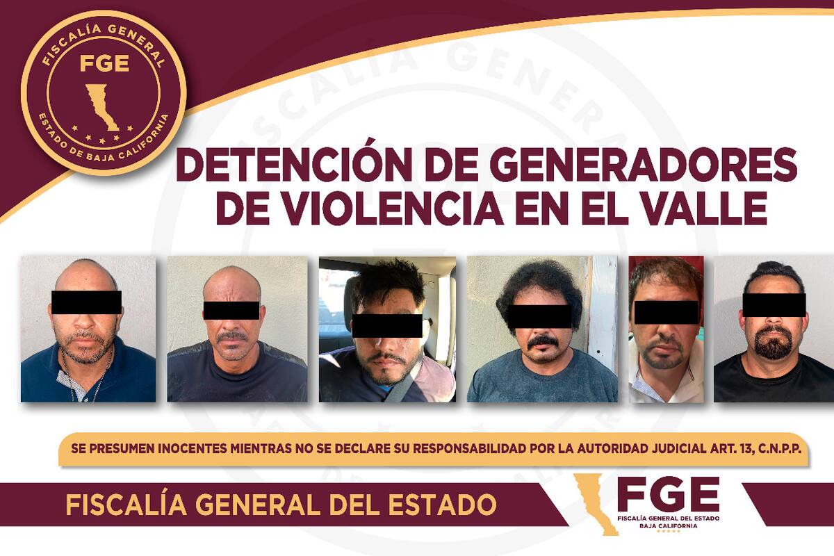 Vinculan a proceso a miembros de una célula delictiva del valle de Mexicali