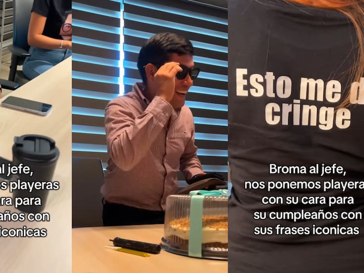 “Se pusieron playeras con su cara y frases icónicas atrás”: Trabajadores sorprenden a su jefe con una broma de cumpleaños