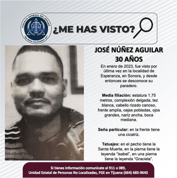 José Núñez Aguilar fue visto en enero 2023.