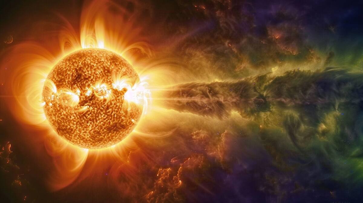 Fotografía del Sol generada por IA.