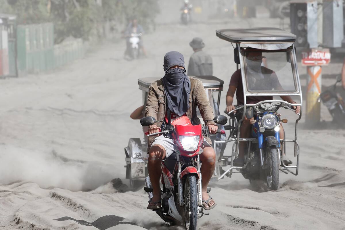 Manila se cubre con las cenizas del volcán Taal