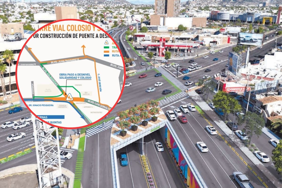 Tránsito tendrá operativo para dar fluidez por obra en Colosio y Solidaridad