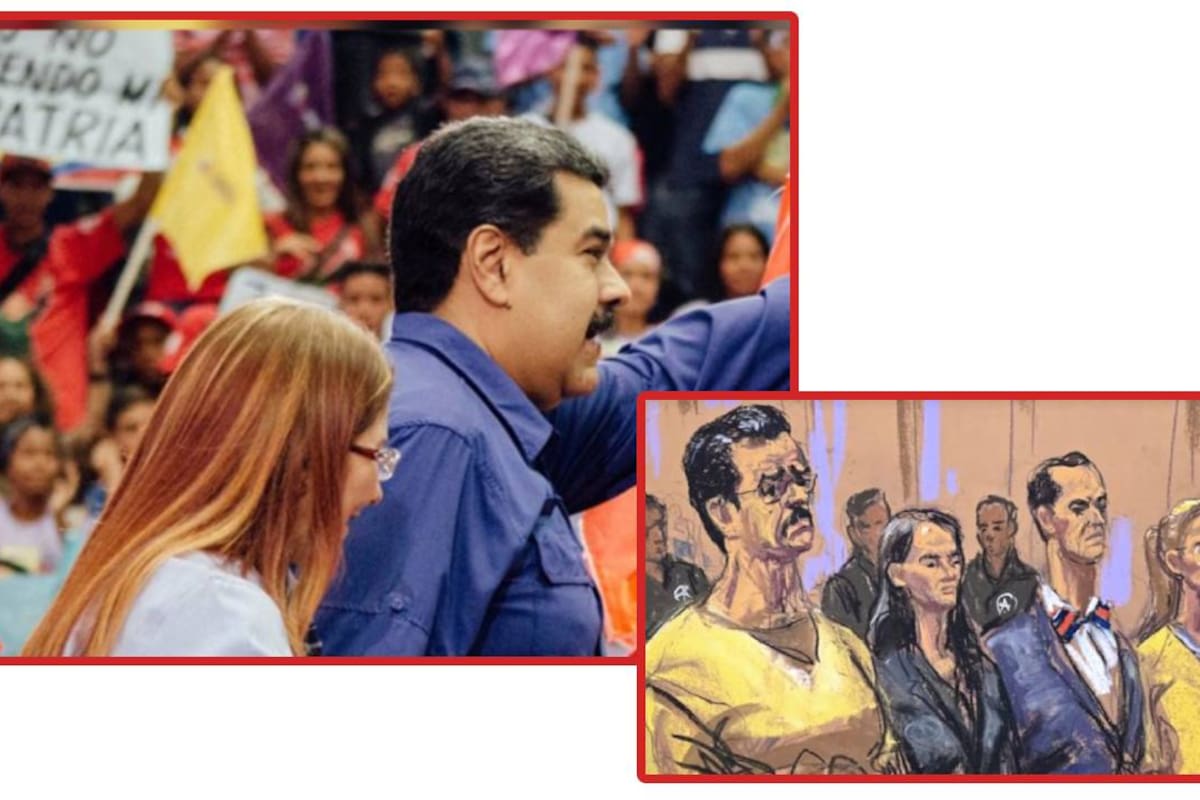 “Lo vi demasiado flaco y canoso”: El relato de un caricaturista venezolano que entró a la audiencia de Nicolás Maduro y Cilia Flores en Nueva York