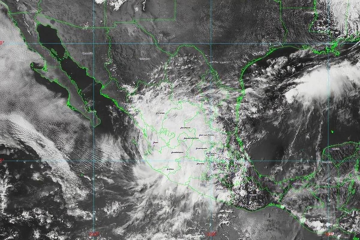 Tormenta Dolores continuará desplazándose sobre tierra hacia el nor-noroeste