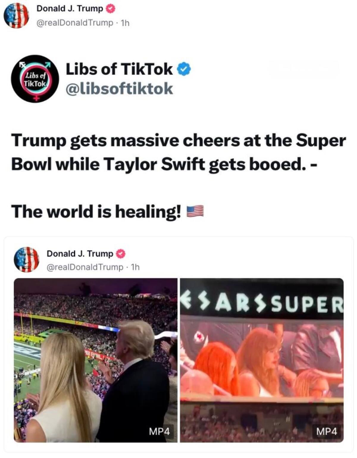 Crédito: truthsocial @realDonaldTrump