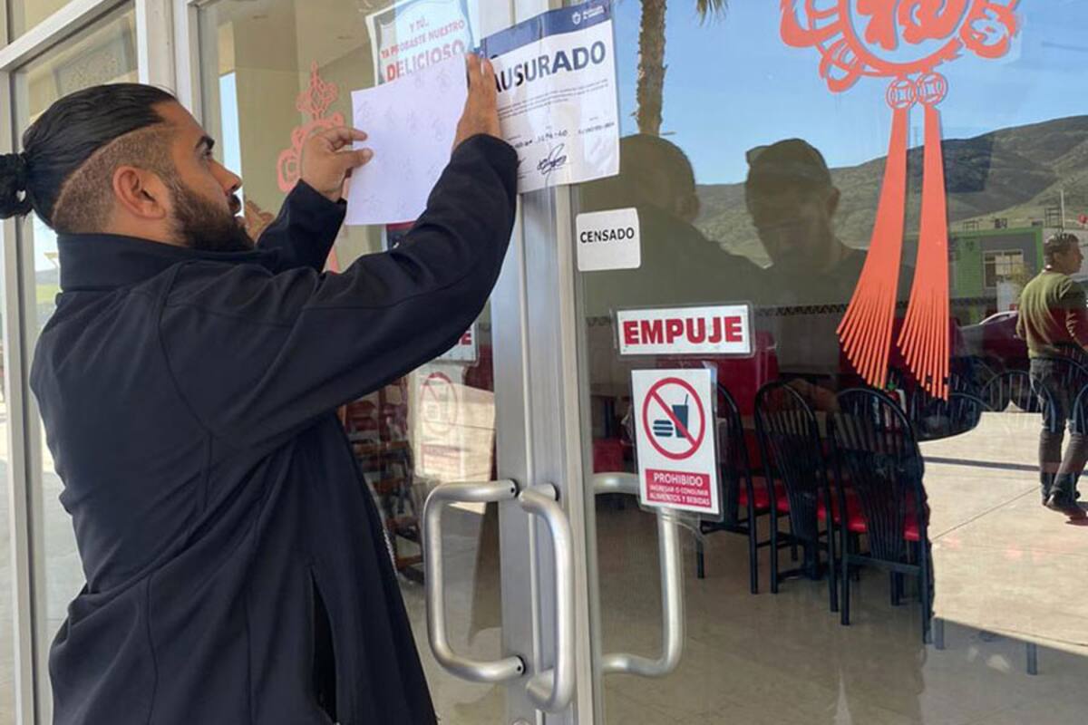 Clausura Ayuntamiento restaurante de comida China en Zona Este