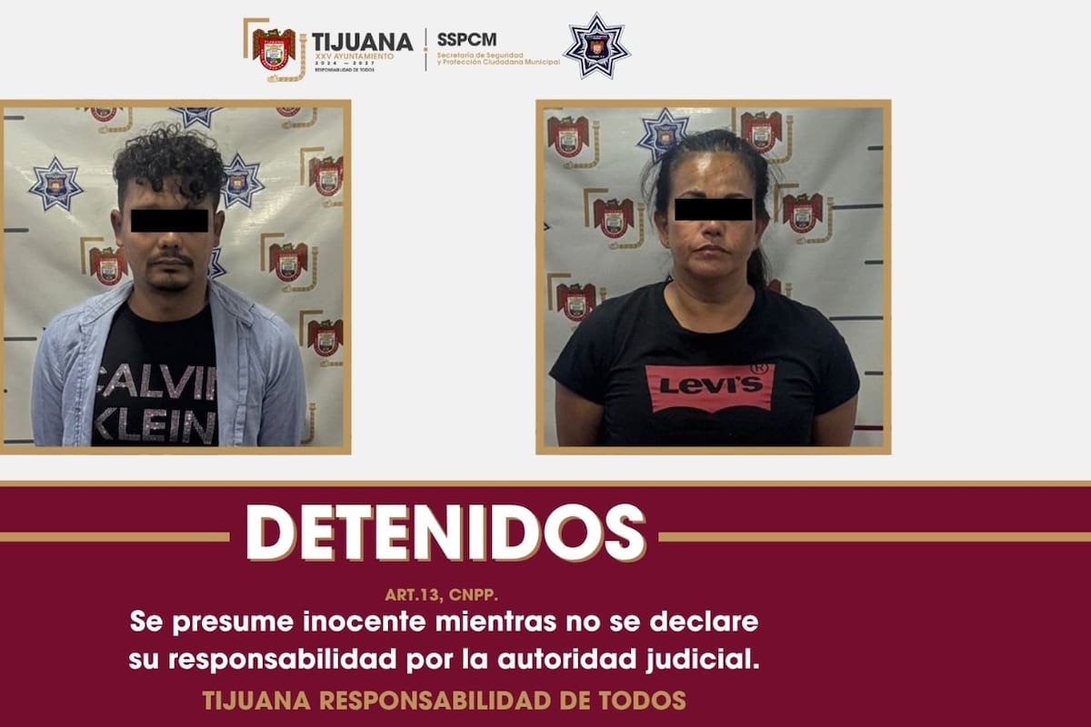 Aseguran a dos personas por presunto robo