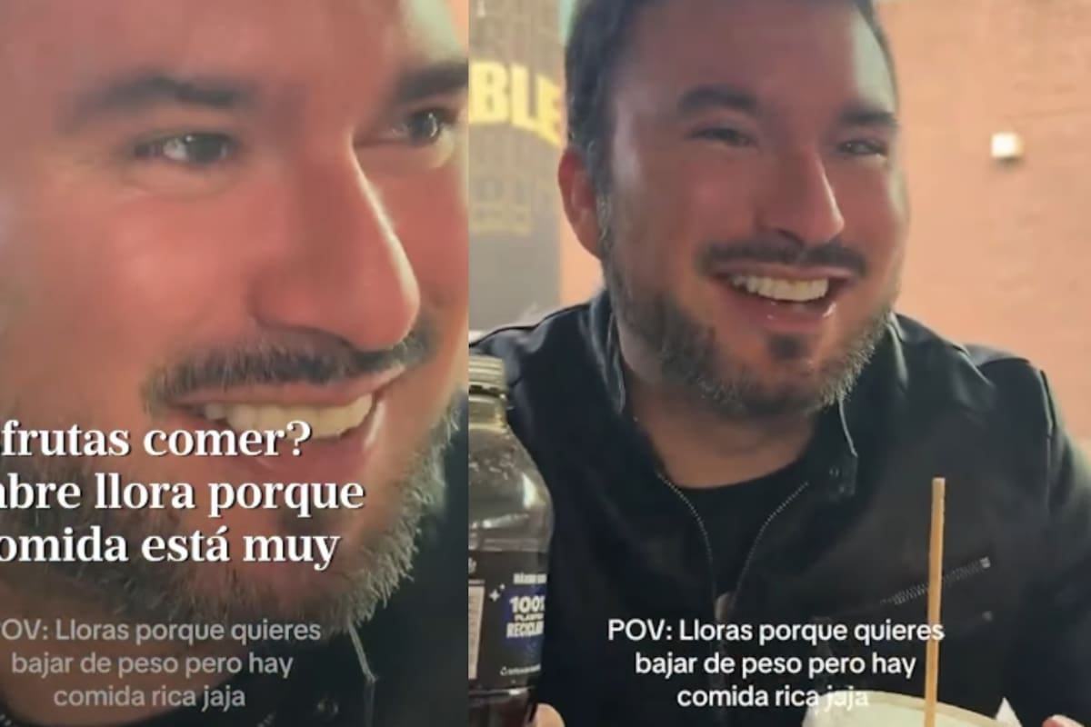 Hombre llora porque quiere bajar de peso, pero dice que hay comida demasiado rica en la vida