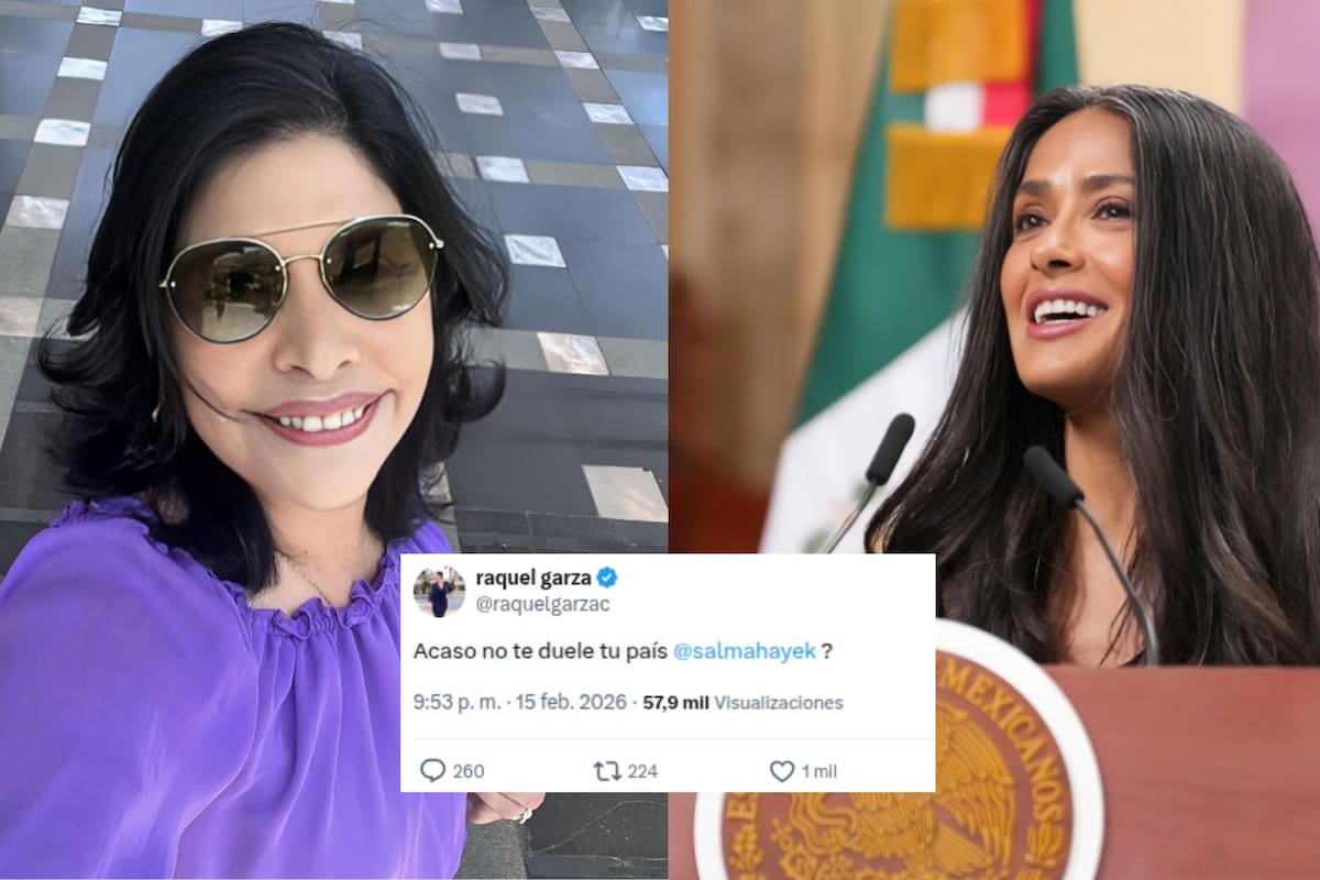 Raquel Garza arremete contra Salma Hayek por participar en La Mañanera donde se anunció reforma a la Ley de Cine: “¿no te duele tu país?”