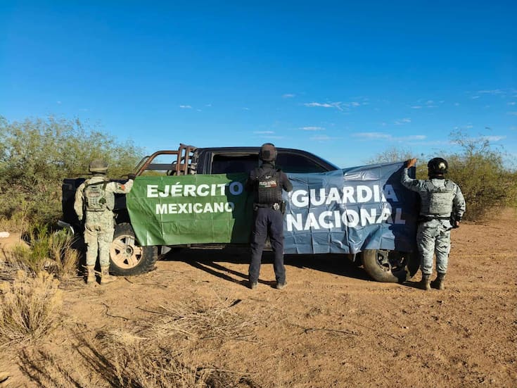 Guardia Nacional y Ejército aseguran auto con 26 artefactos explosivos durante patrullajes en Sonoyta