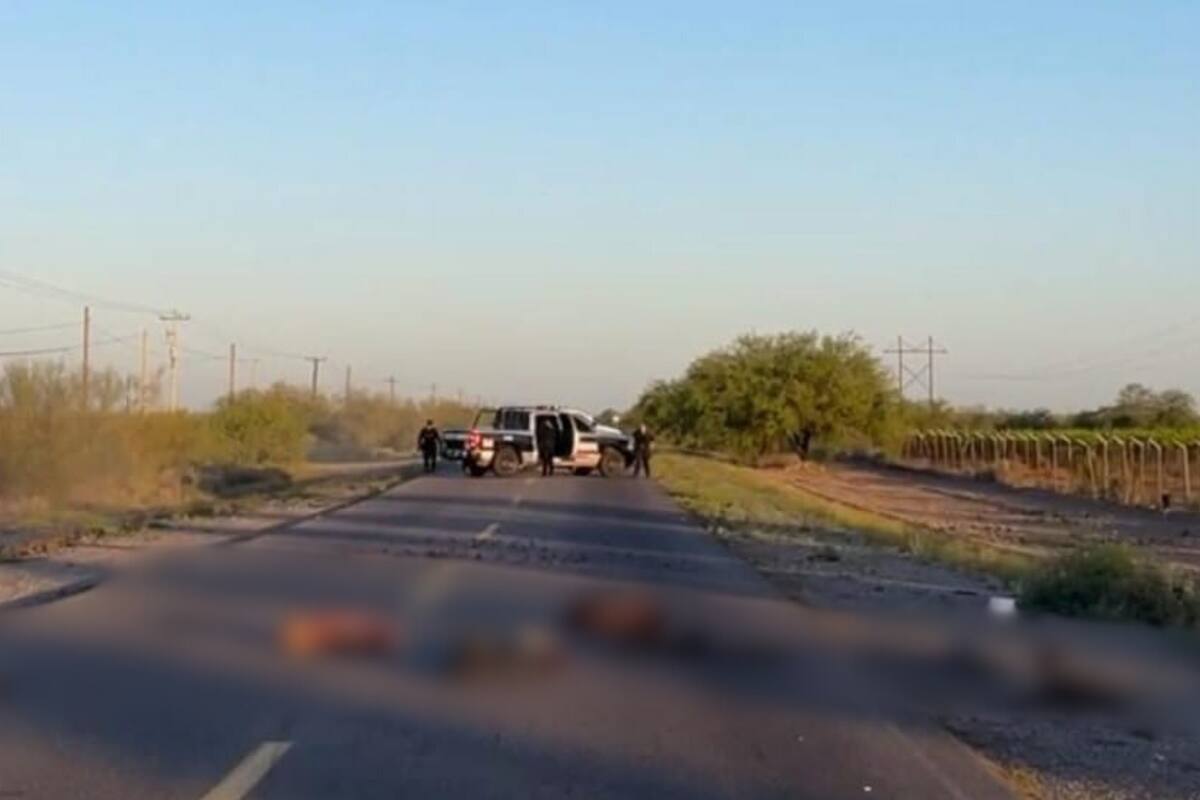 Dejan a dos decapitados y descuartizados en carretera de Caborca