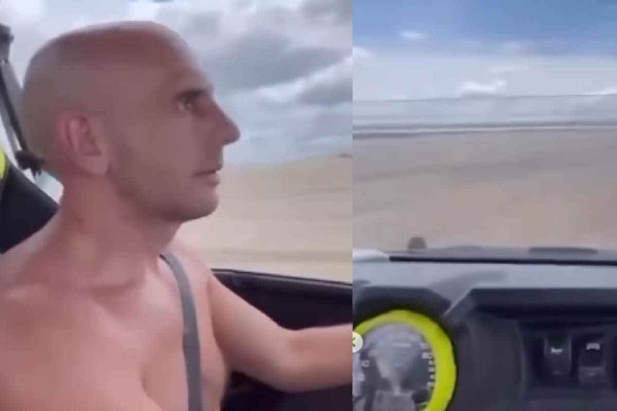 Le cumple un sueño a su mejor amigo ciego: lo lleva a manejar en un lugar seguro y emociona a todos