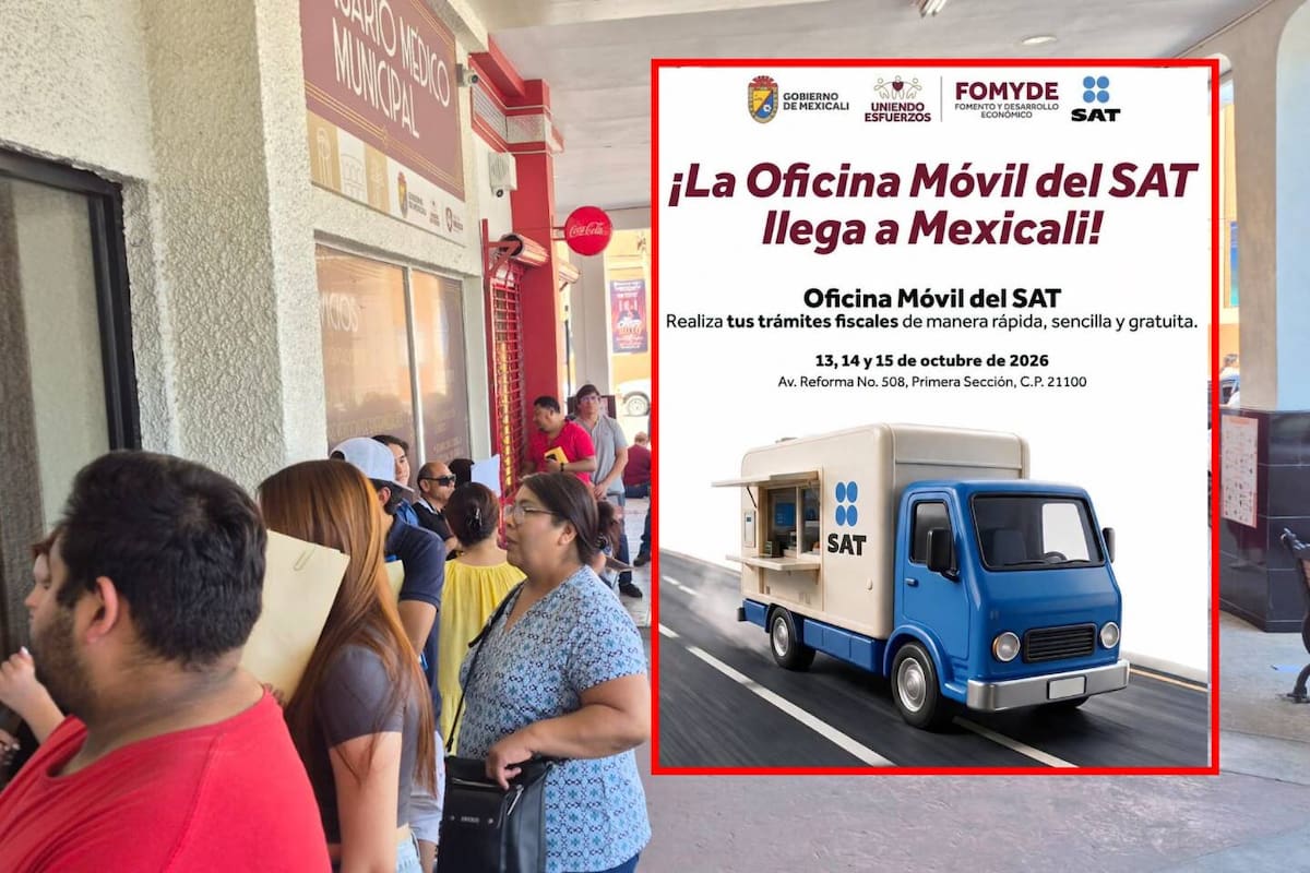 Estas son las fechas en las que estará la oficina móvil del SAT en Av. Reforma