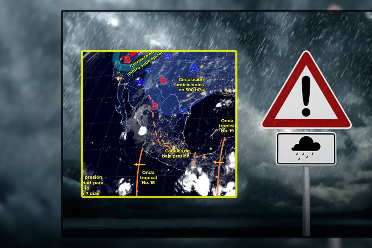 Onda Tropical 19: Estados donde habrá fuertes lluvias y tormentas eléctricas la última semana de agosto