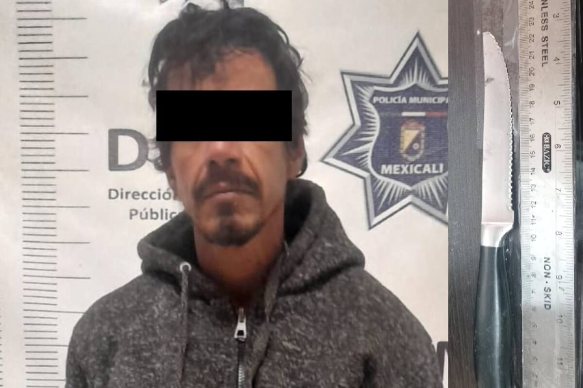 Lo arrestan en poder de un cuchillo en la Hidalgo