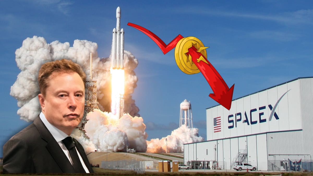 SpaceX pasó de una salida a bolsa récord a caer más de 10% en Wall Street tras anunciar deuda por 20,000 millones de dólares para financiar inteligencia artificial