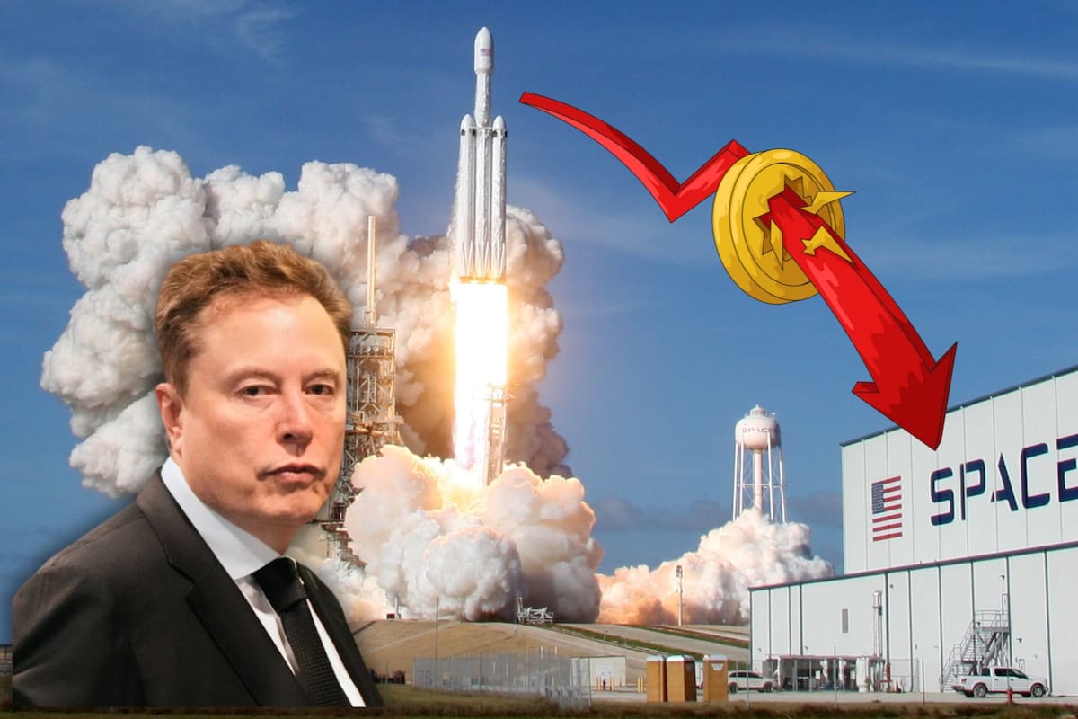 SpaceX pasó de una salida a bolsa récord a caer más de 10% en Wall Street tras anunciar deuda por 20,000 millones de dólares para financiar inteligencia artificial