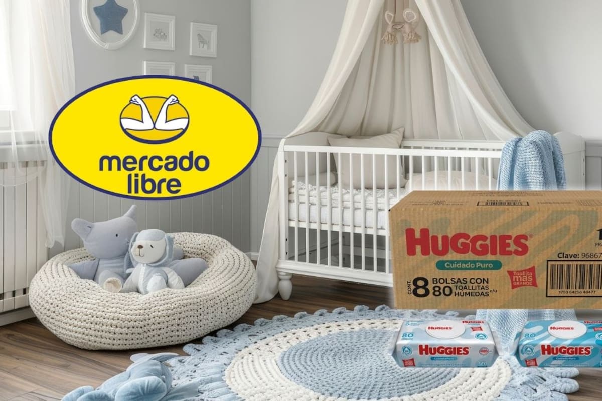 Mercado Libre remata paquete de 640 toallitas húmedas Huggies Cuidado Puro con 21 por ciento de descuento y envío gratis