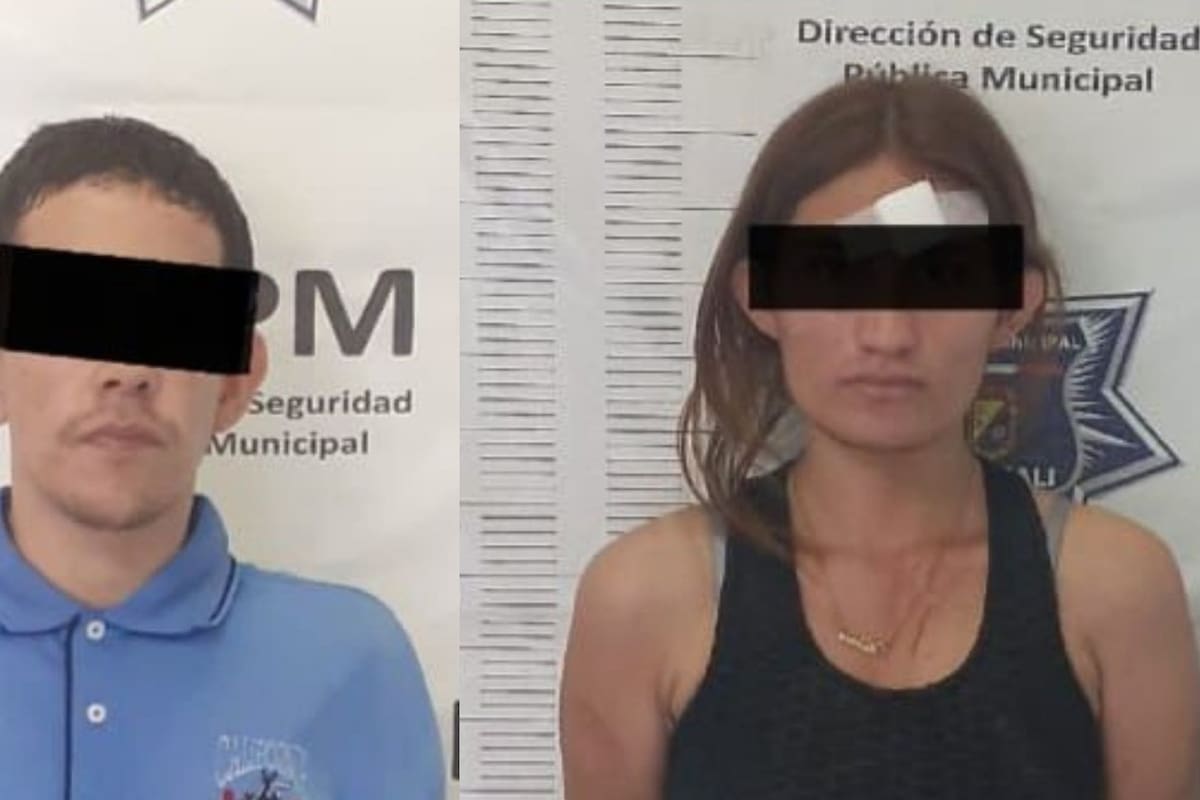 Pareja es detenida en carro robado tras persecución policial